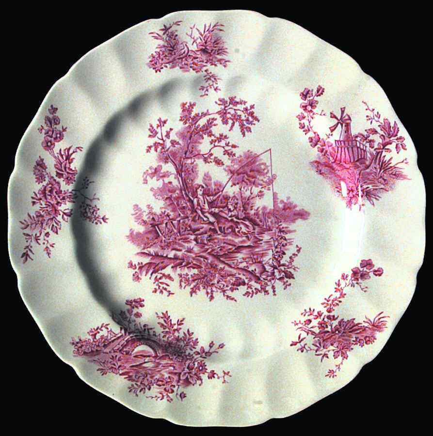 Johnson Brothers Pastorale Toile De Jouy Pink Dinner Plate 282504