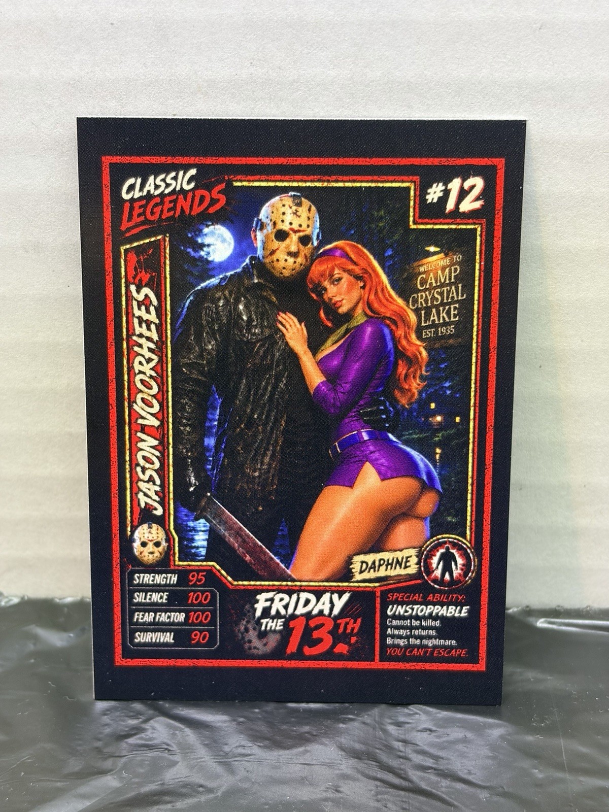 Classic Legends #12 Jason Voorhees & Daphne Custom Horror Trading Card 2026