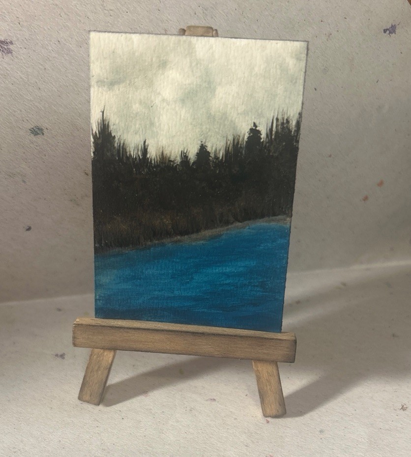 ACEO Original landscape painting by ttt-creations eBay Store Acrylic