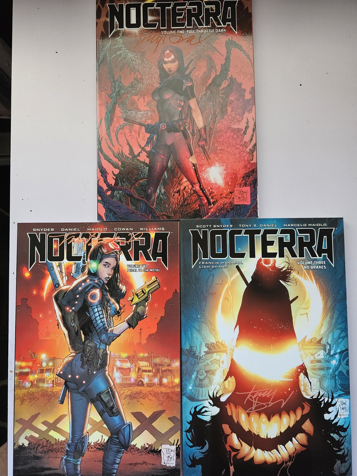 Nocterra Vol 1 2 3 Complete Trade Paperback Set SIGNED by Tony Daniel Nocterra Vol 1 2 3 Complete Trade Paperback Set SIGNED by Tony Daniel