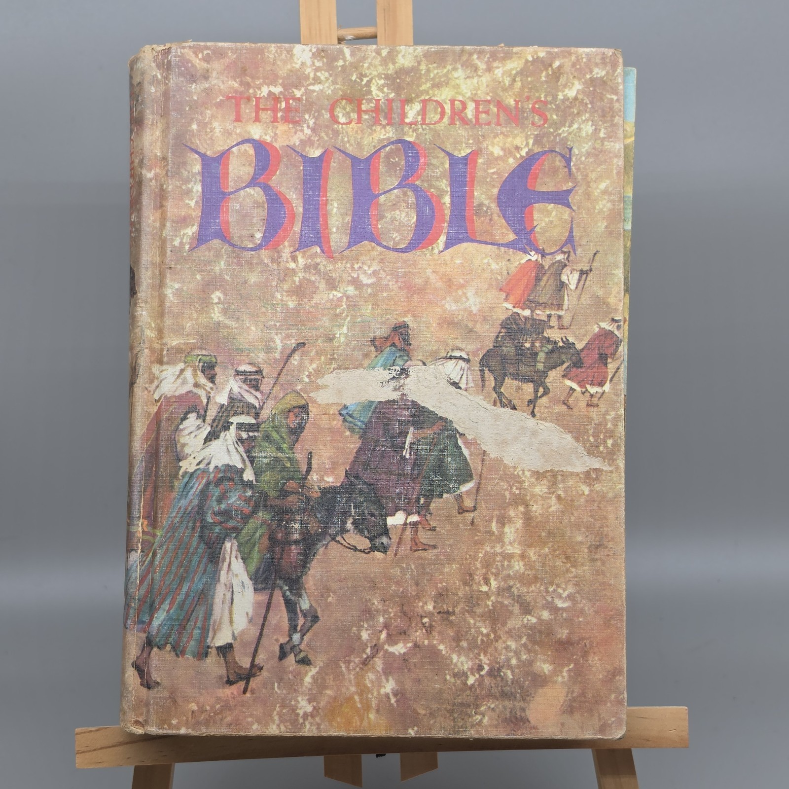 1965 Vintage Children's Bible Golden Press Illustrated Hardcover Religious Book