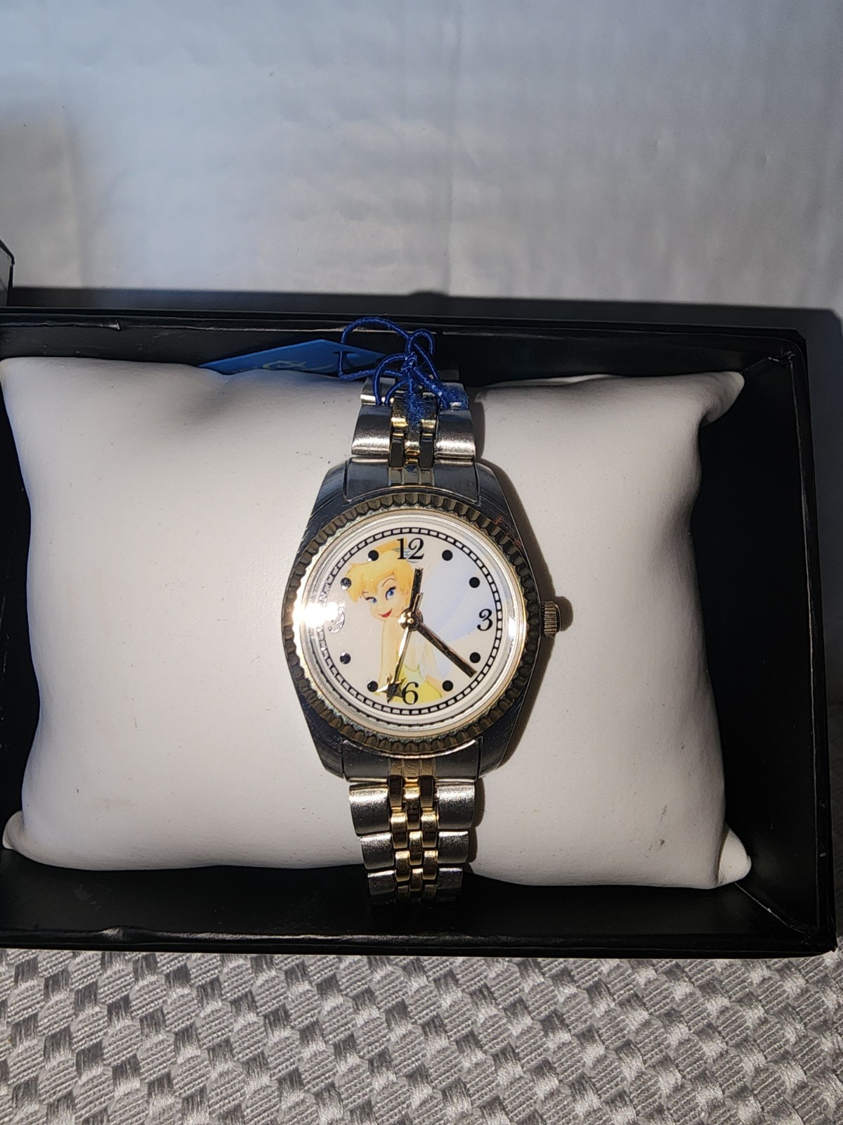 Tinkerbell Vintage Watch Two Tone Gold And Sikver Bracelet