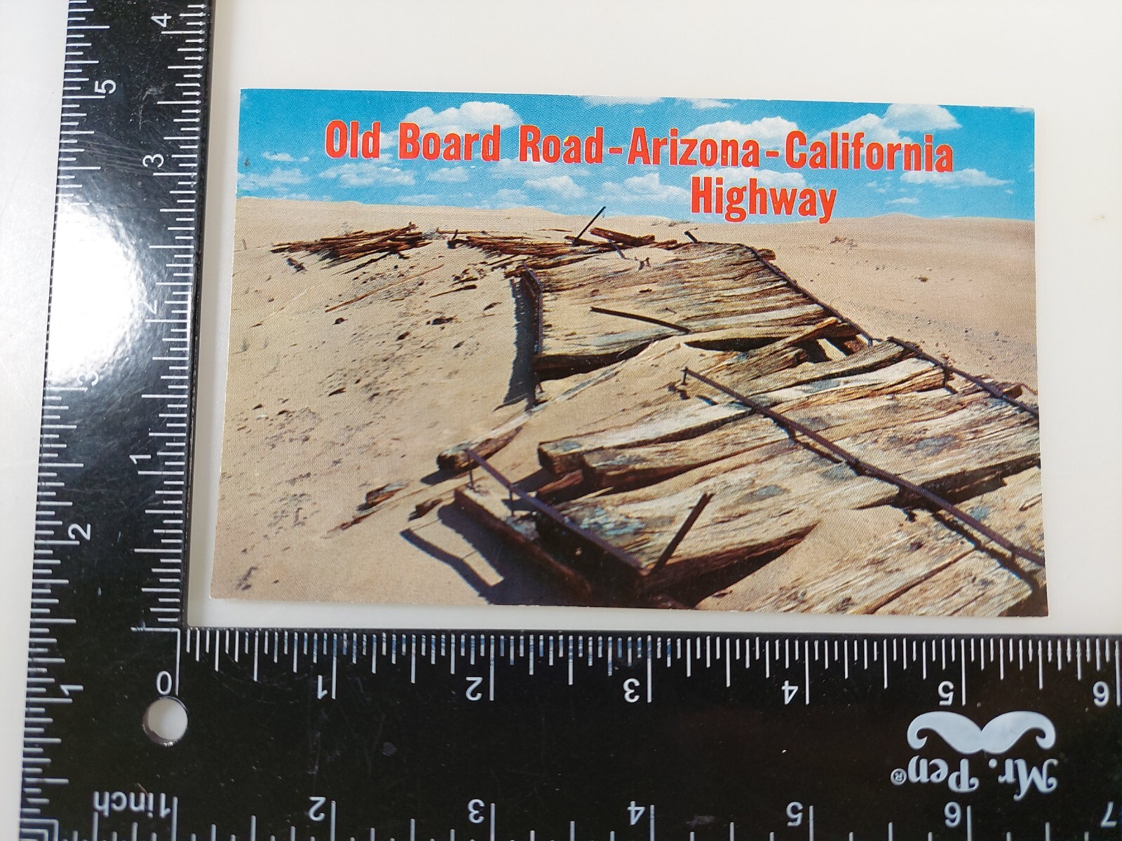 Postcard - Old Board Road-Arizona-California Highway, USA 📨📬