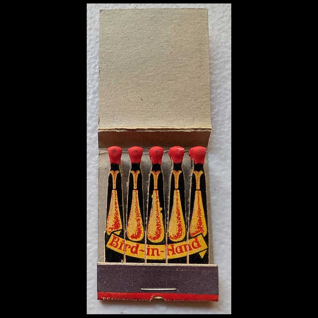 Feature Matchbook Full Book Bird-in-Hand  New York City, NY