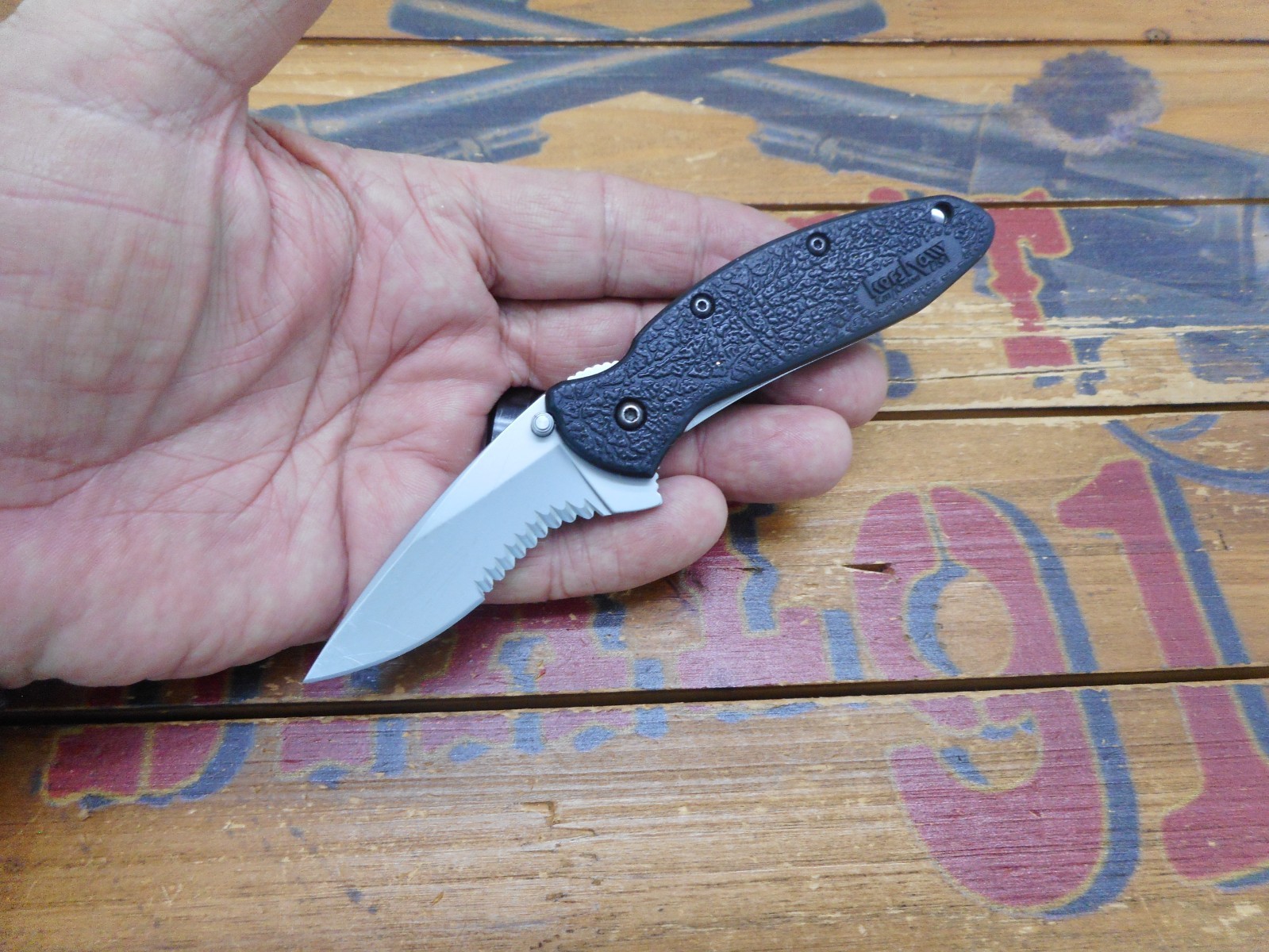 Kershaw Scallion 1620ST Speedsafe Pocket Knife Combo Edge Blade USA 05/09