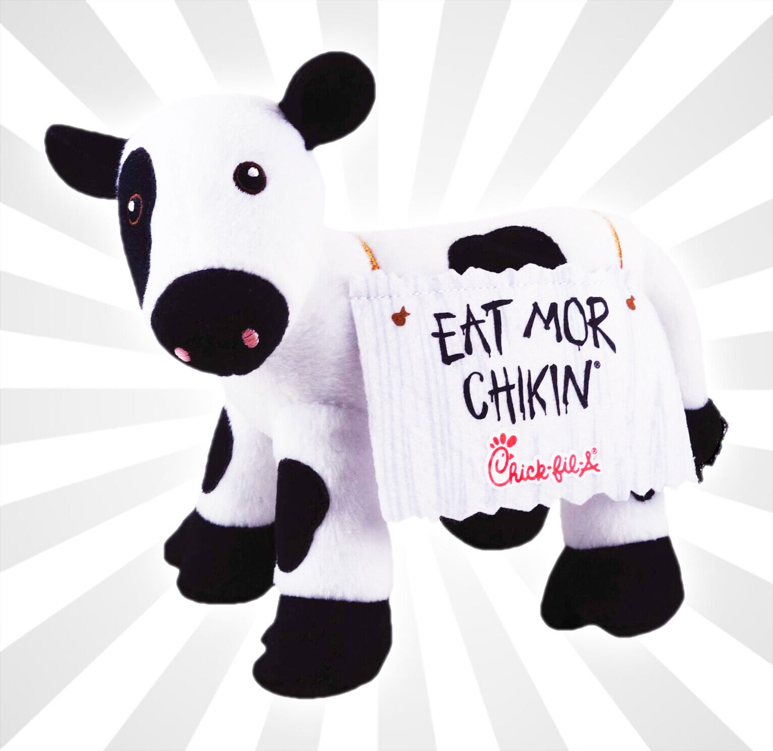 Chick-fil-A Plush Cow Doll Toy Eat Mor Chikin 6\