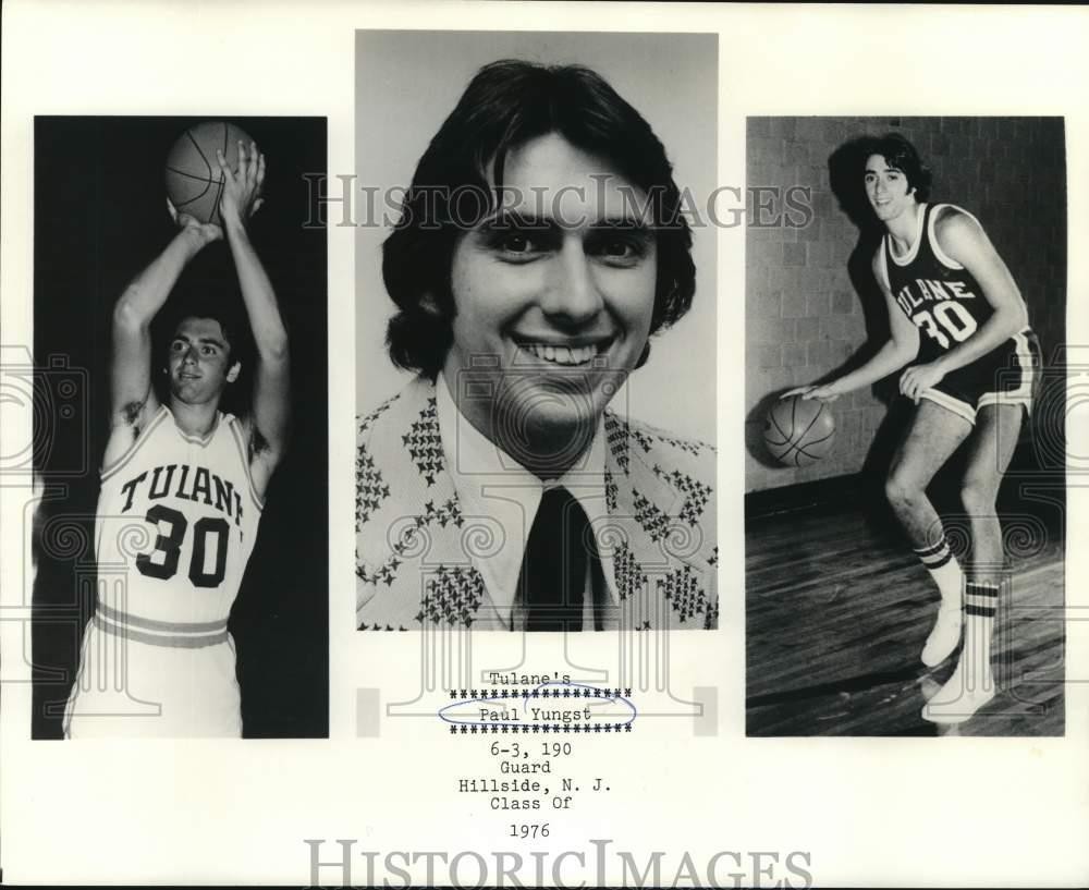 1976 Press Photo Paul Yungst of Tulane Basketball Team 1976 Press Photo Paul Yungst of Tulane Basketball Team