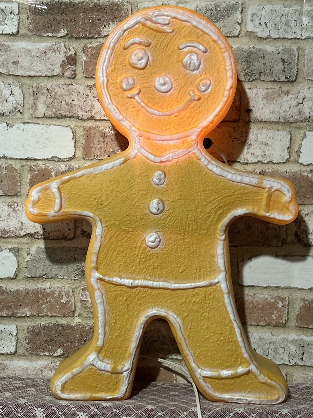 Vintage 22.5” Blow Mold Gingerbread Man