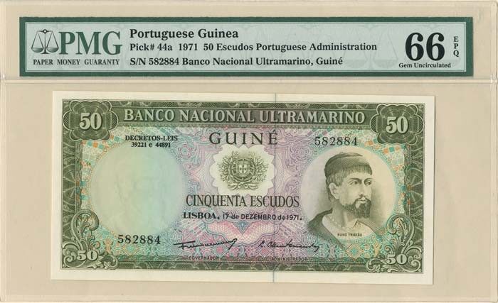 Portuguese Guinea P-44a - Foreign Paper Money - Paper Money - Foreign