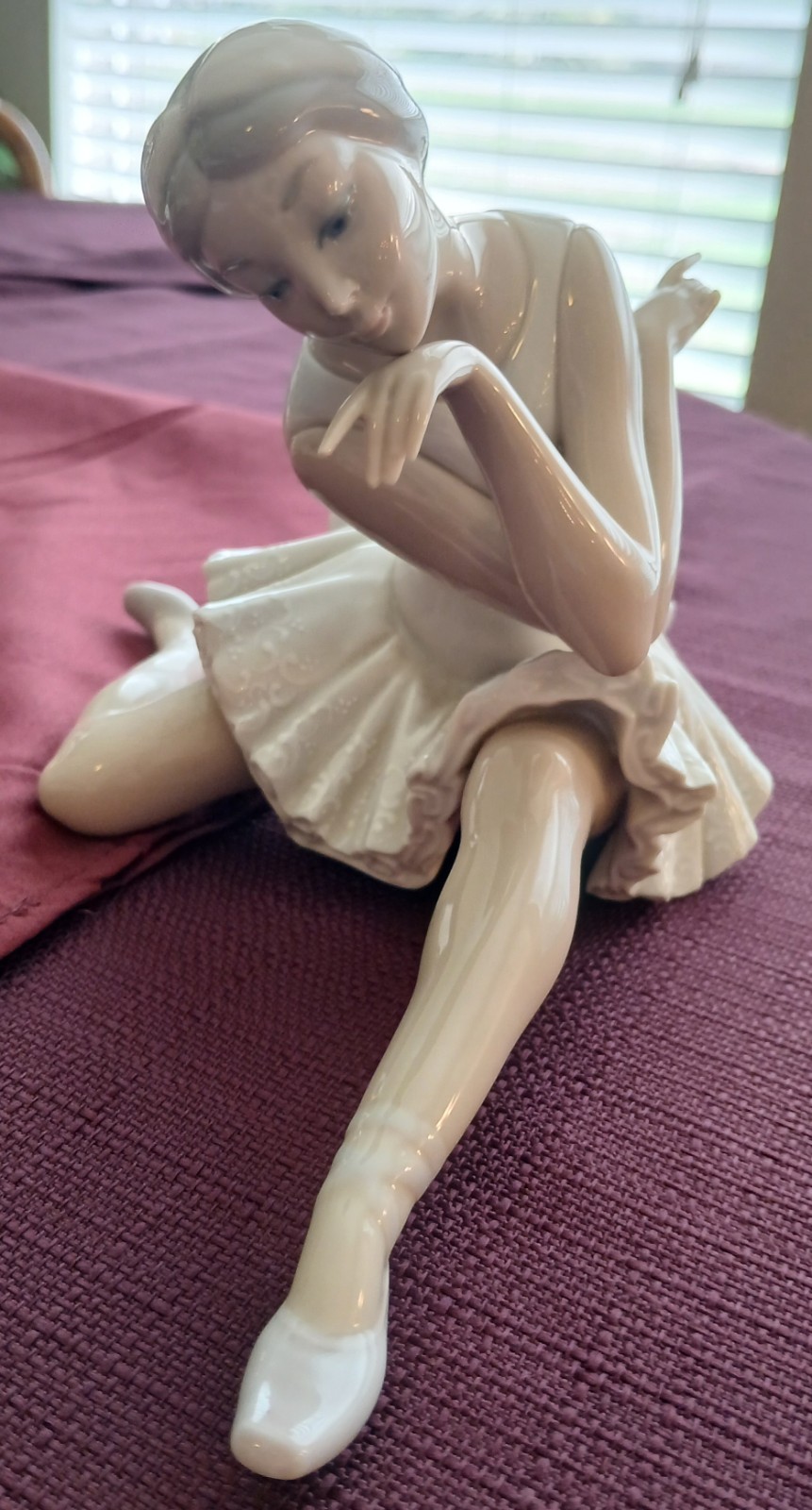 Vintage Lladro Figurine Ballerina Dancer Death of the Swan #4855 Glossy Retired