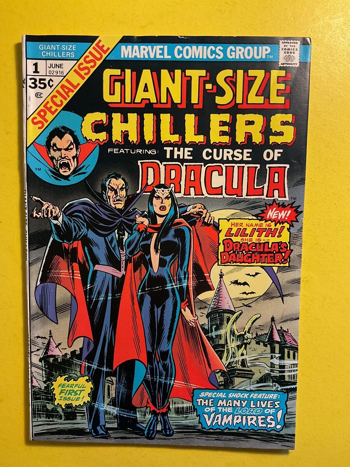 Giant-Size Chillers #1 1st Appearance Of Lilith Daughter Of Dracula Marvel 1974.