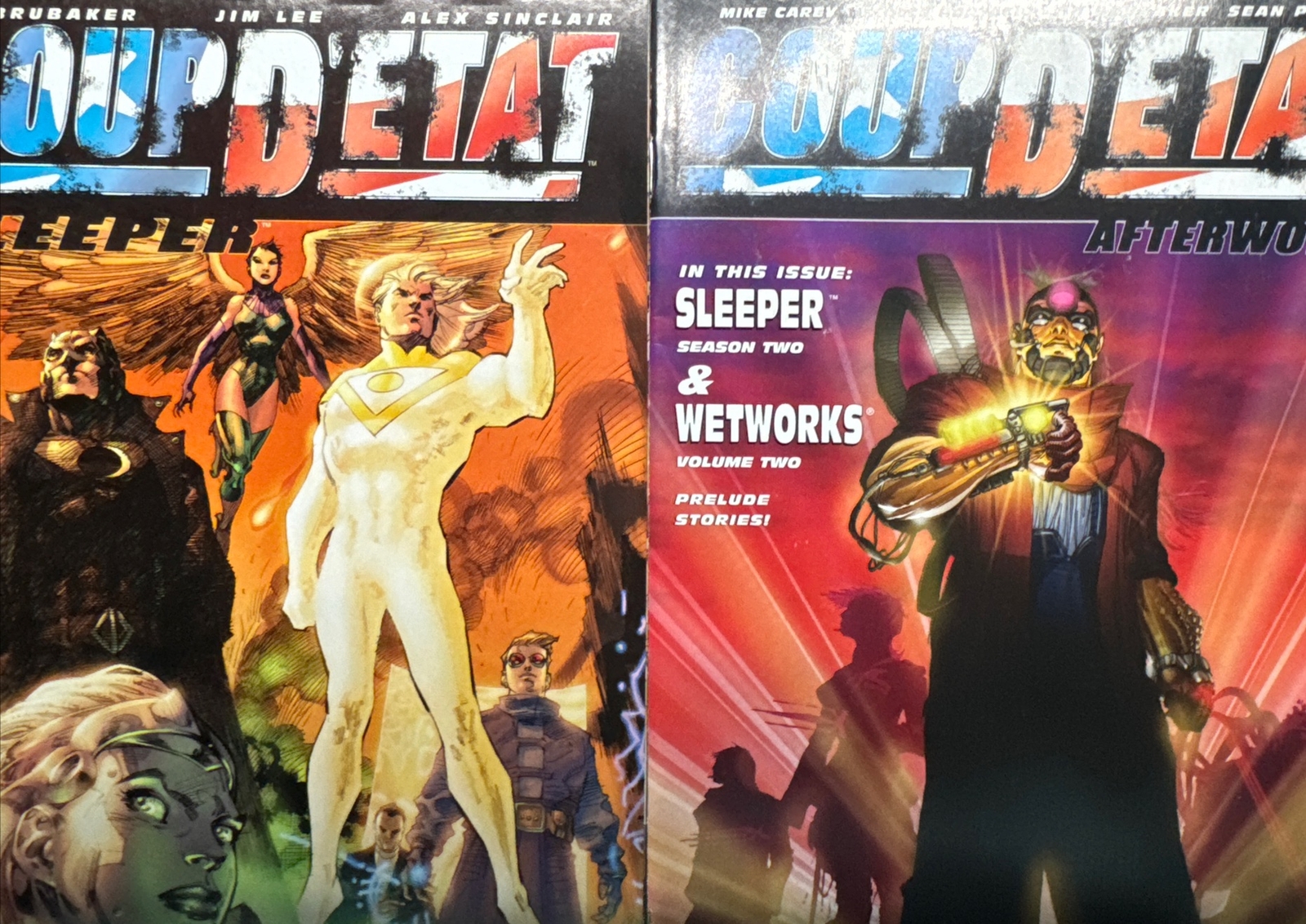 Coup D’Etat Comic Lot (2 Issues) DC Wildstorm #1 & Afterword #1 Sleeper Wetworks