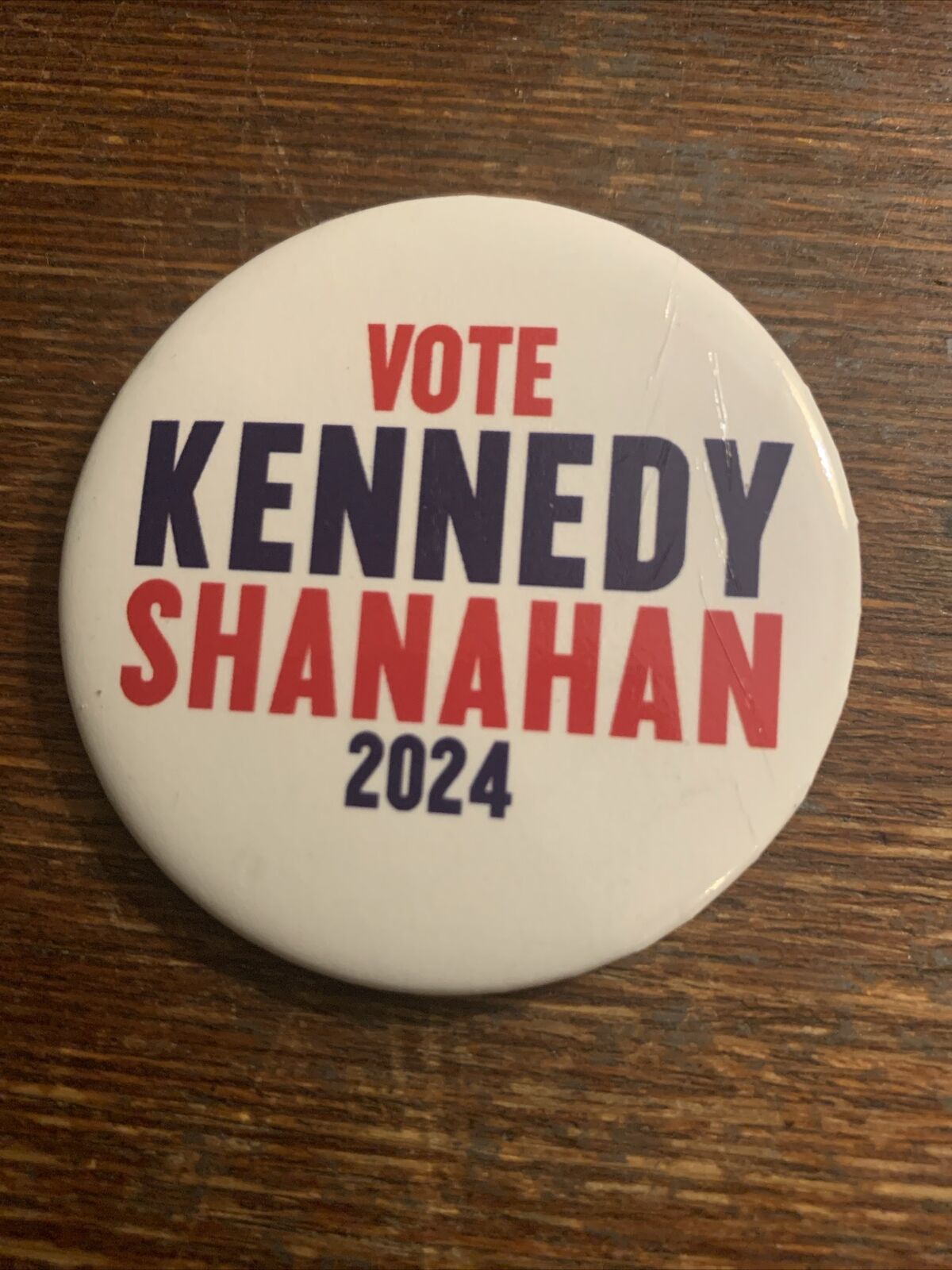 Official Vote Kennedy Shanahan 2024 Political Campaign Pinback Button