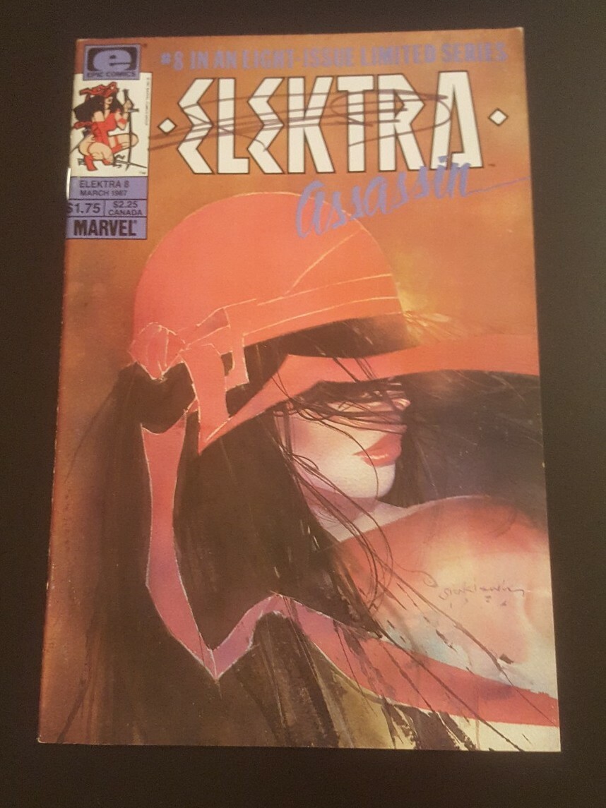ELEKTRA ASSASSIN #8 (DAREDEVIL) **SIGNED FRANK MILLER** (NM-) COA