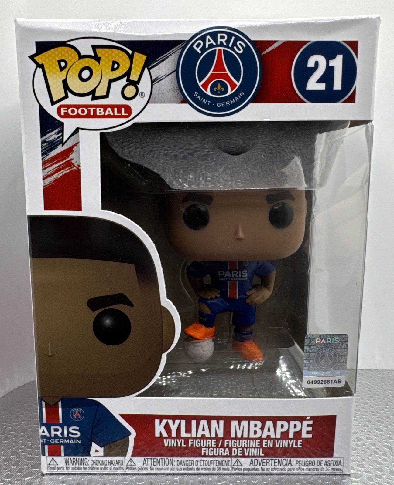 Funko Pop Kylian Mbappe #21 Pop Football PSG Soccer Club Paris Saint Germain Funko Pop Kylian Mbappe #21 Pop Football PSG Soccer Club Paris Saint Germain