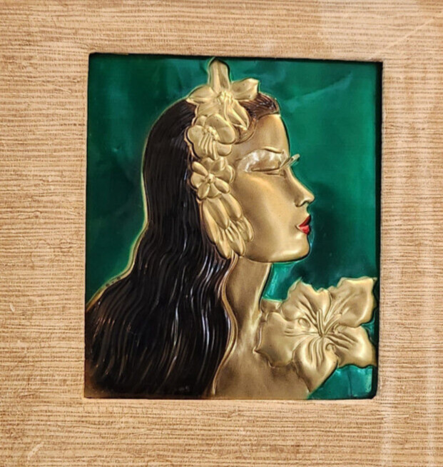 1940’s A Wanda Irwin Original Copper or Brass Embossed Picture 18 by 20 inches 1940’s A Wanda Irwin Original Copper or Brass Embossed Picture 18 by 20 inches