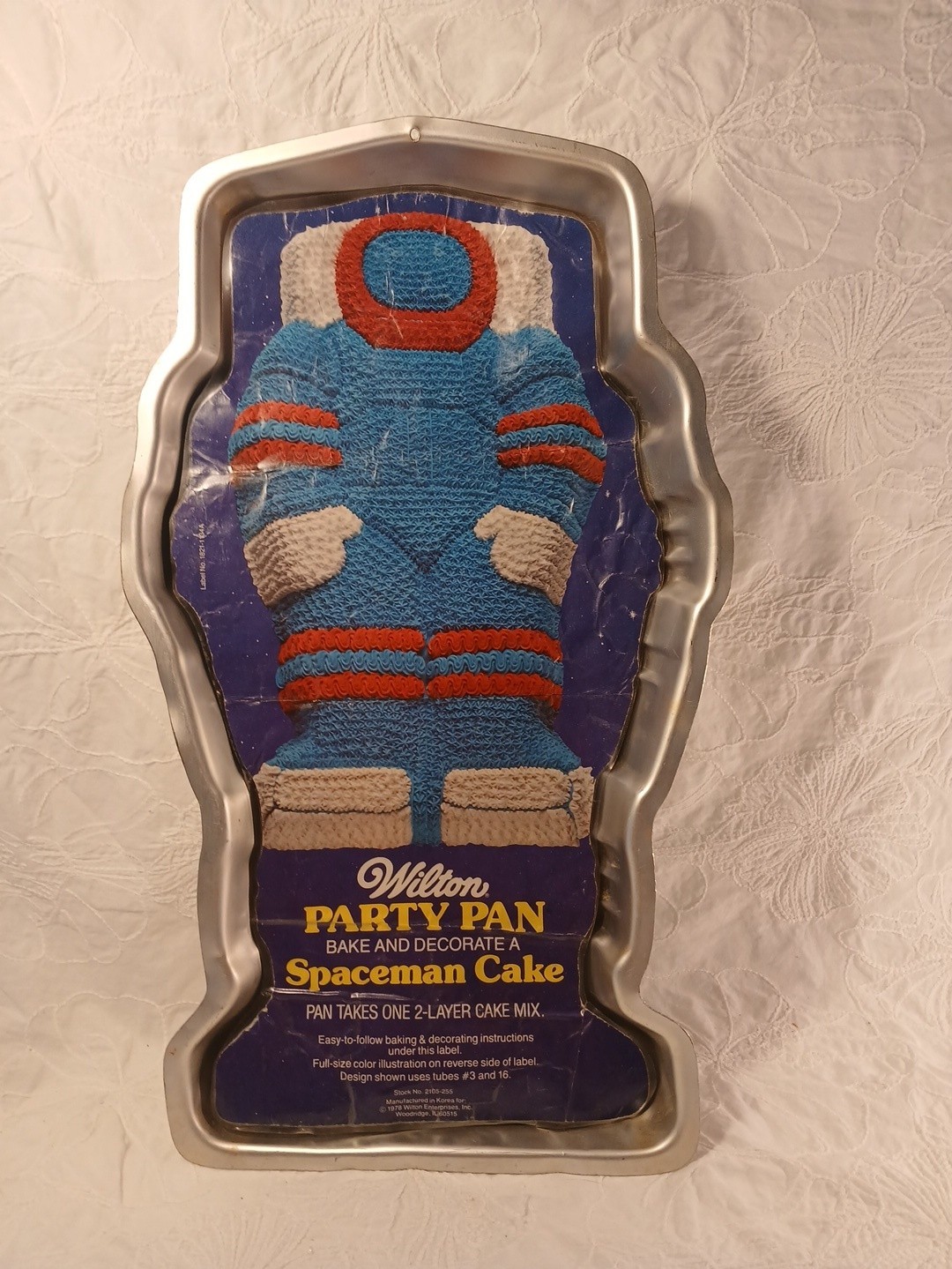 Vintage 1978 Wilton Cake Pan Mold - Spaceman, Insert