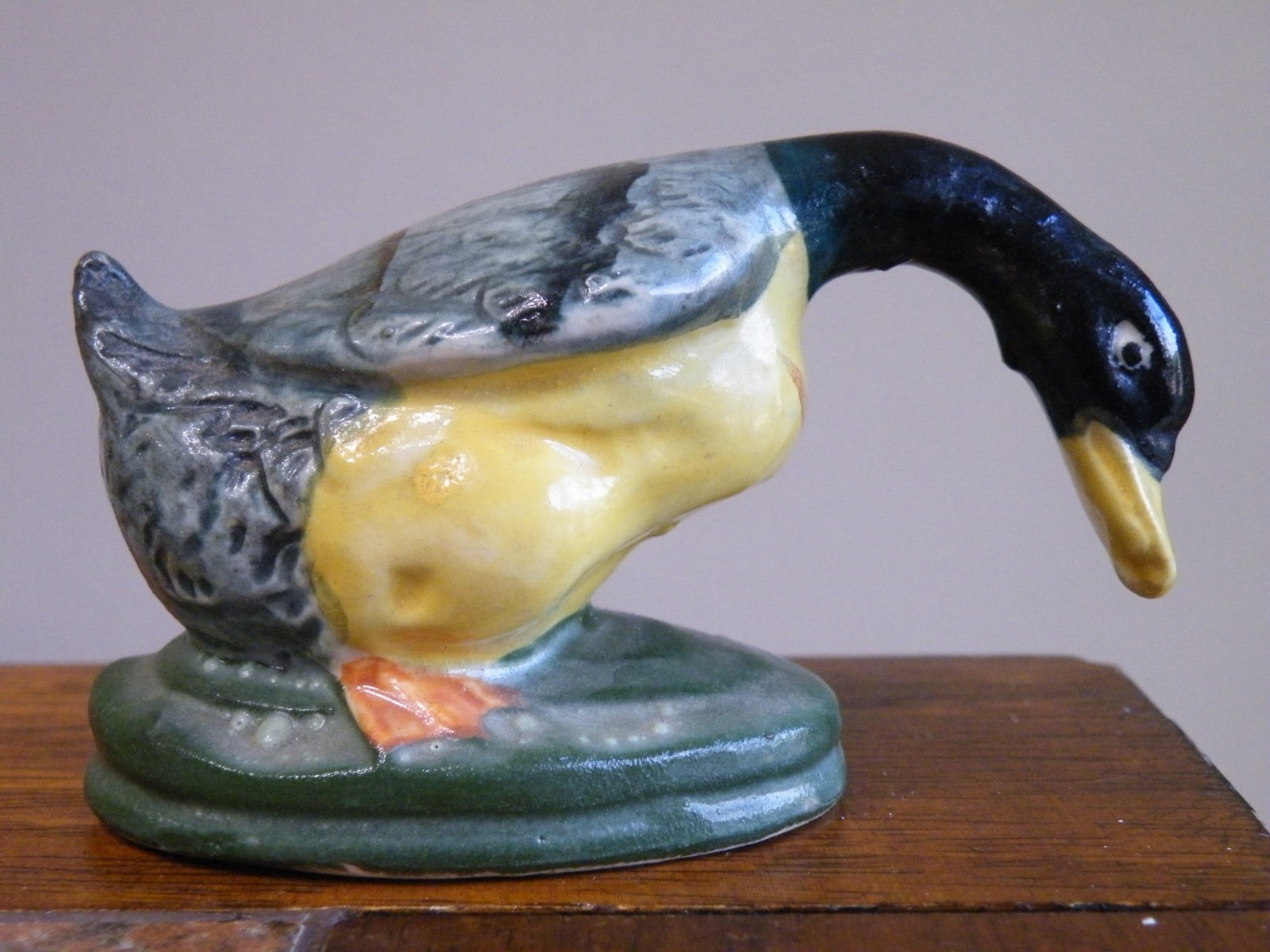 Vintage MCM Ceramic MALLARD DUCK 2-1/4\