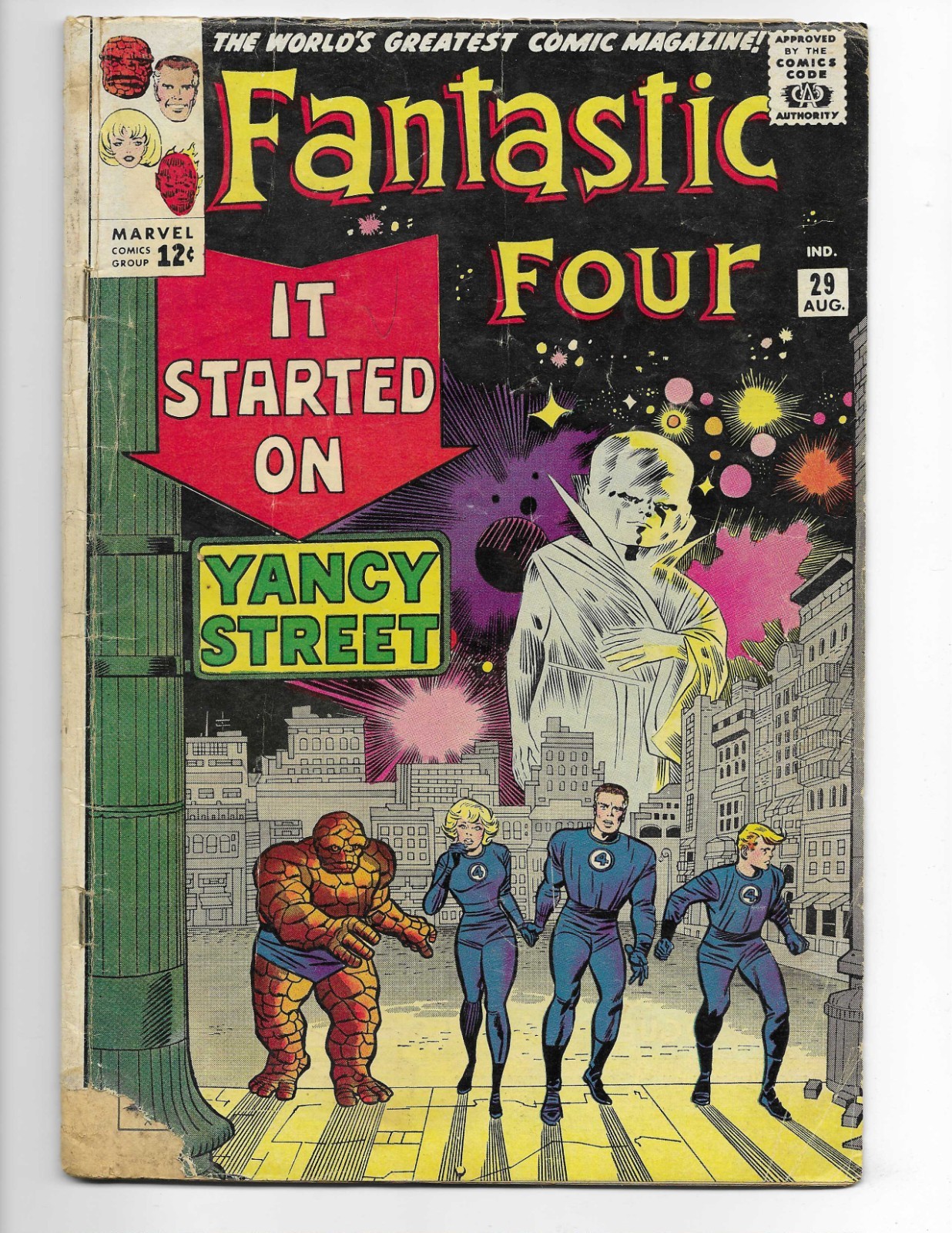 Fantastic Four 29 1964 Marvel Comics G/VG 3.0 Uatu Thing Human Torch Red Ghost