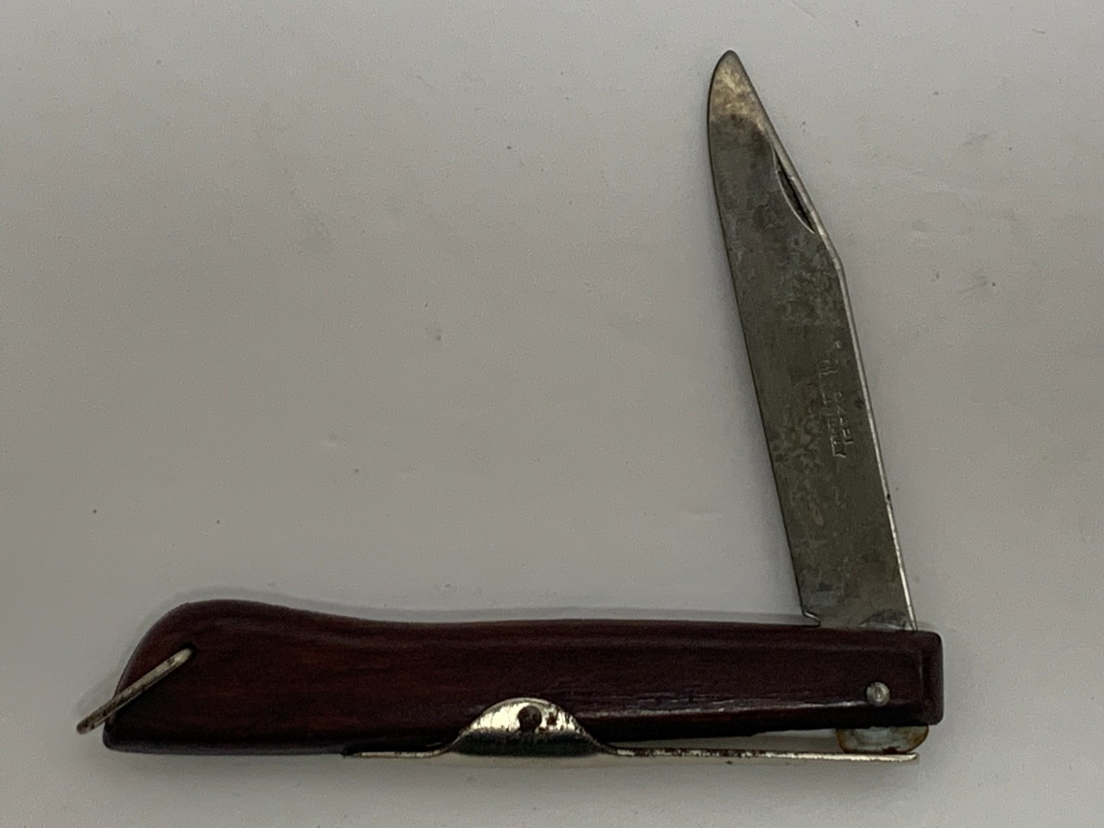 Vintage OKAPI Folding Pocket Knife Ring Lock Wood Handle Germany 1950s Used Vintage OKAPI Folding Pocket Knife Ring Lock Wood Handle Germany 1950s Used