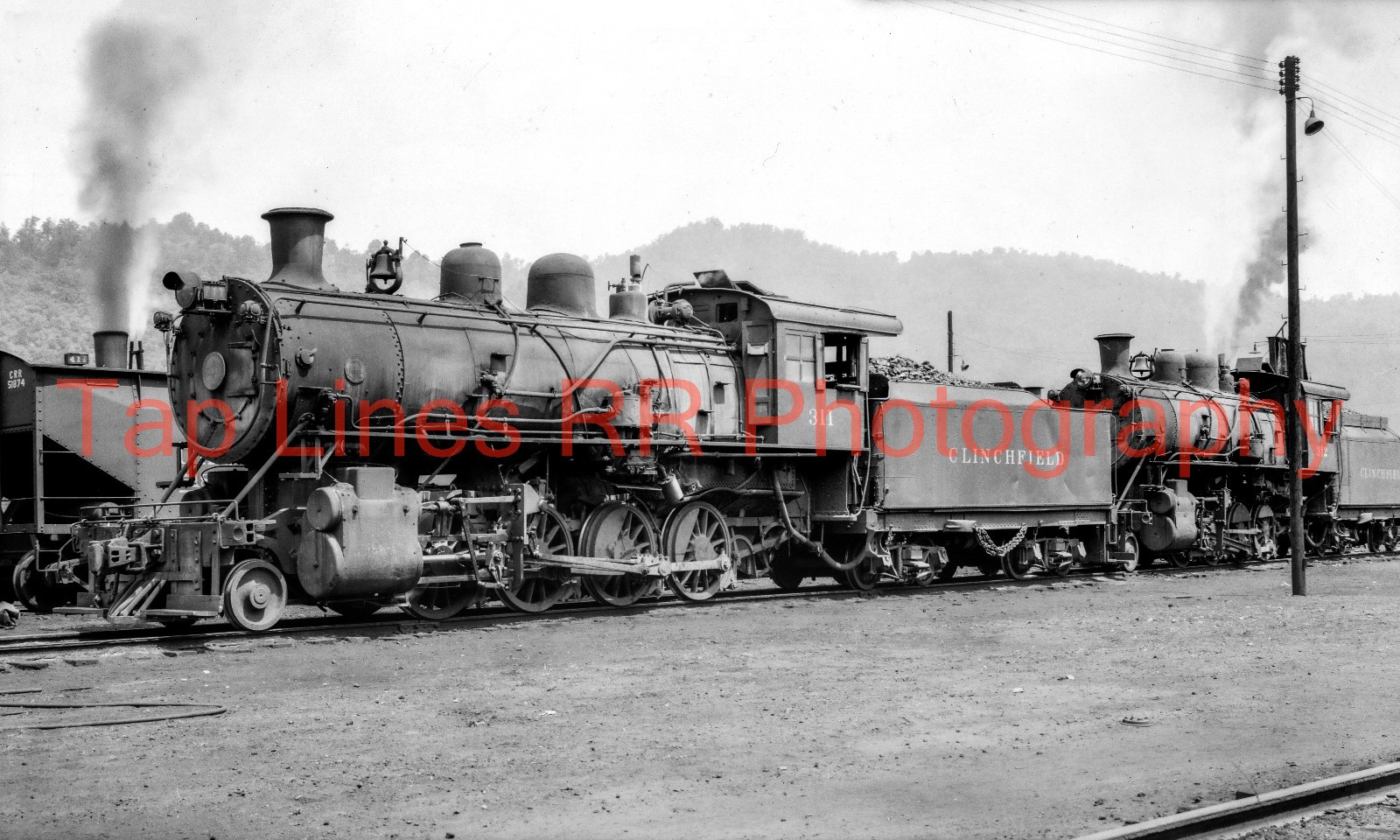 Clinchfield #311 H-4 2-8-0 Erwin TN 7-3-1948 Baldwin -1909 #33158 NEW 8x10 PHOTO