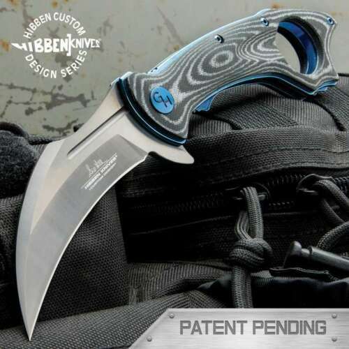 Gil Hibben Warbird Linerlock Black Micarta Karambit Blade Folding Pocket Knife Gil Hibben Warbird Linerlock Black Micarta Karambit Blade Folding Pocket Knife