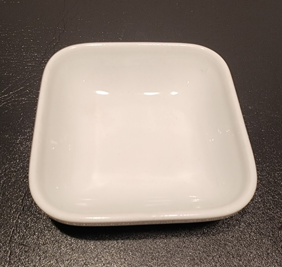 Vintage Schonwald Germany White China square bowl dish, trinket dish