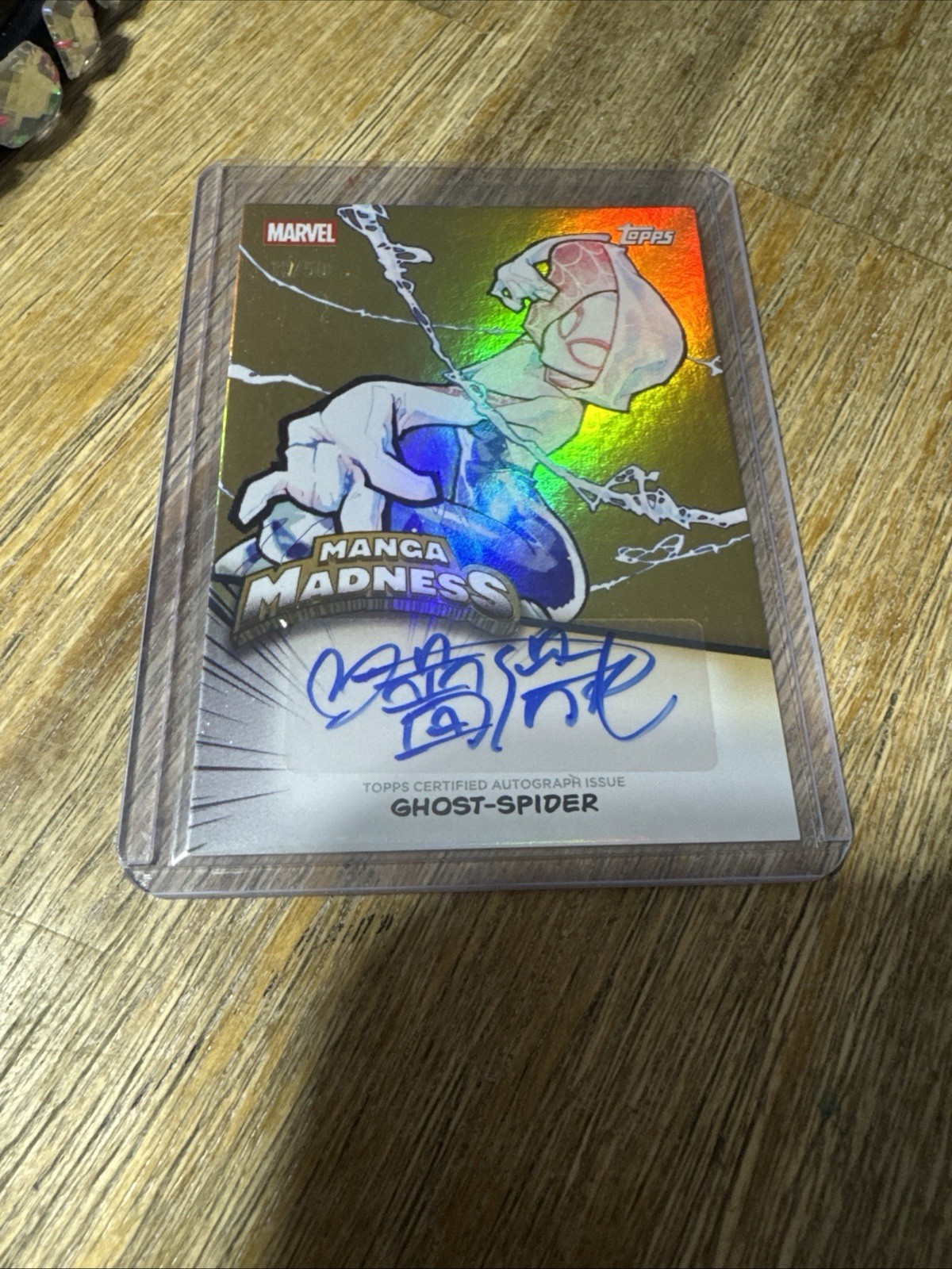 Topps 2026 Marvel Neon Manga Madness #MMA-1 Ghost-Spider Rose Besch Auto /50