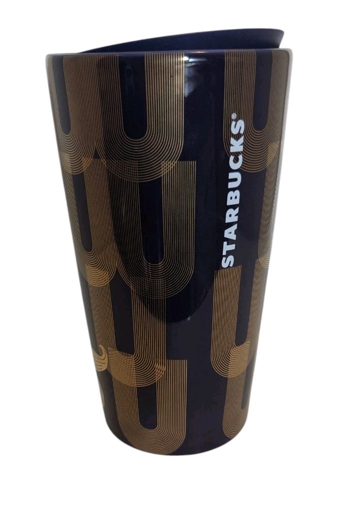 Starbucks 2020 Siren Mermaid Ceramic 12 oz Travel Mug With Lid NEW Purple Gold Starbucks 2020 Siren Mermaid Ceramic 12 oz Travel Mug With Lid NEW Purple Gold