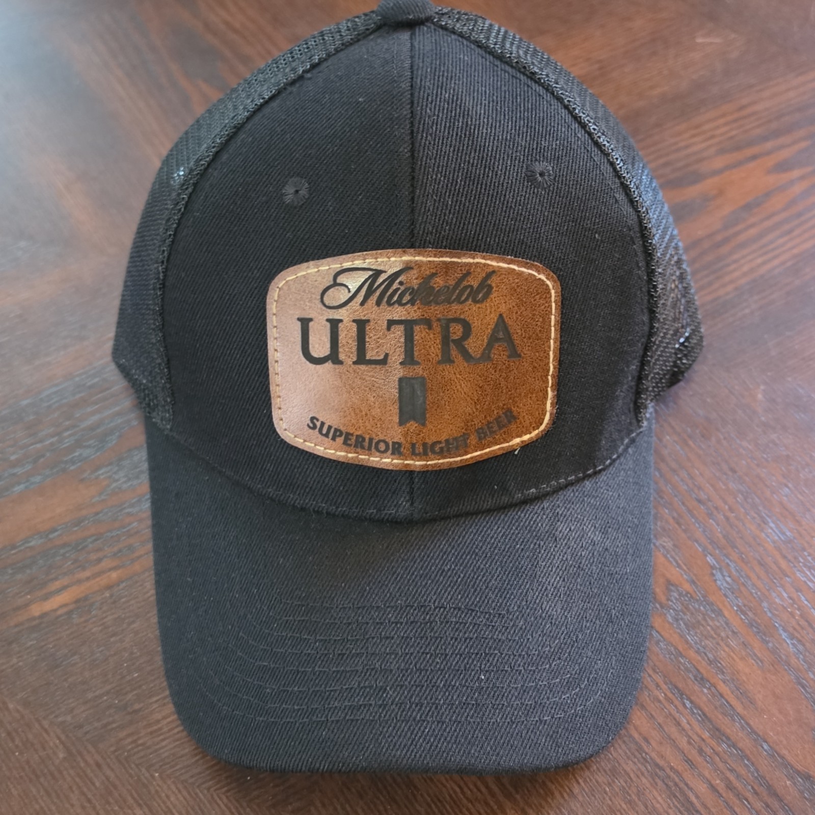 Michelob Ultra Superior Light Beer Black Mesh Trucker Hat Cap