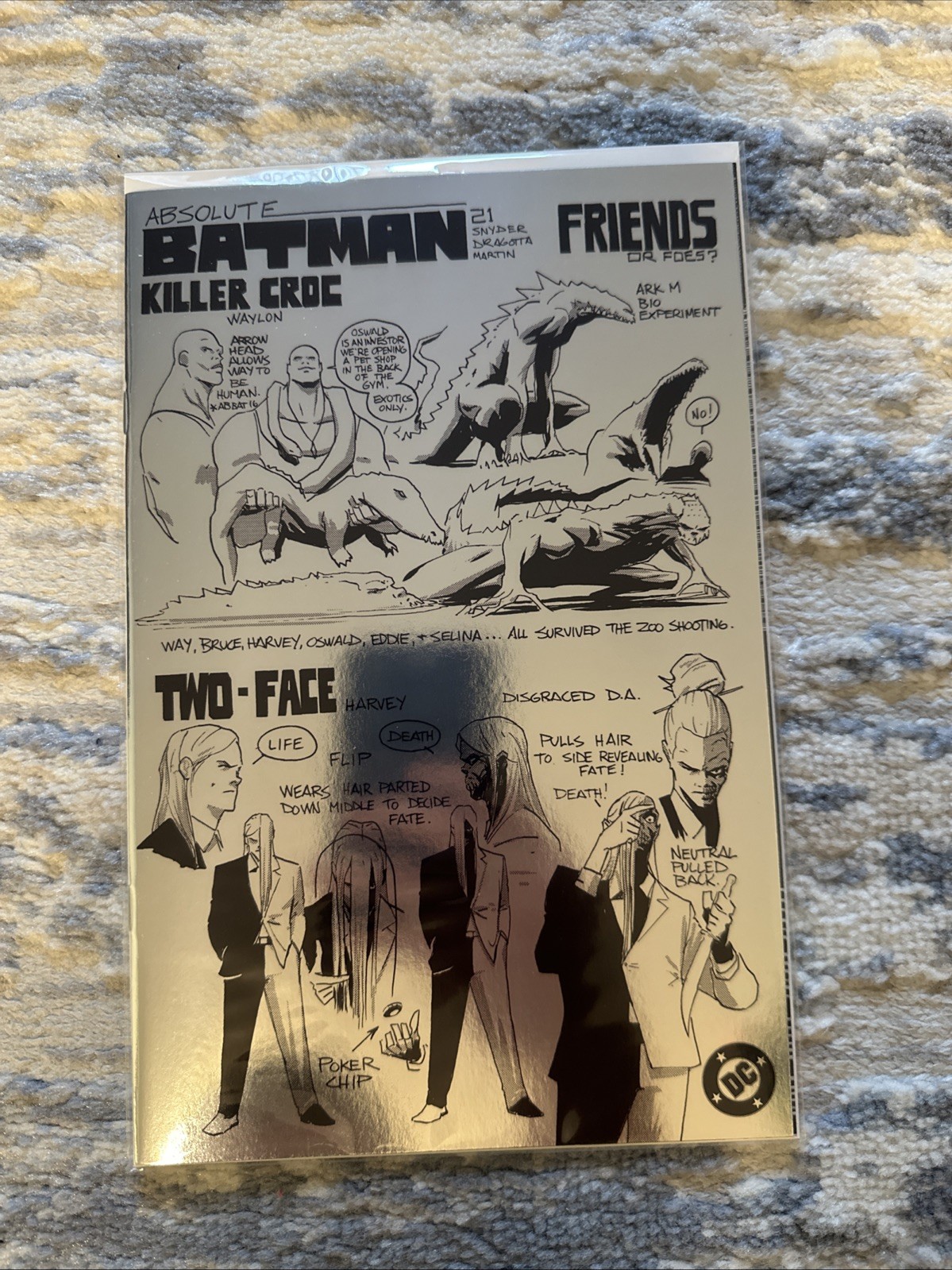 ABSOLUTE BATMAN #21 FELIX COMIC ART NICK DRAGOTTA DESIGN EXCLUSIVE FOIL IN HAND ABSOLUTE BATMAN #21 FELIX COMIC ART NICK DRAGOTTA DESIGN EXCLUSIVE FOIL IN HAND