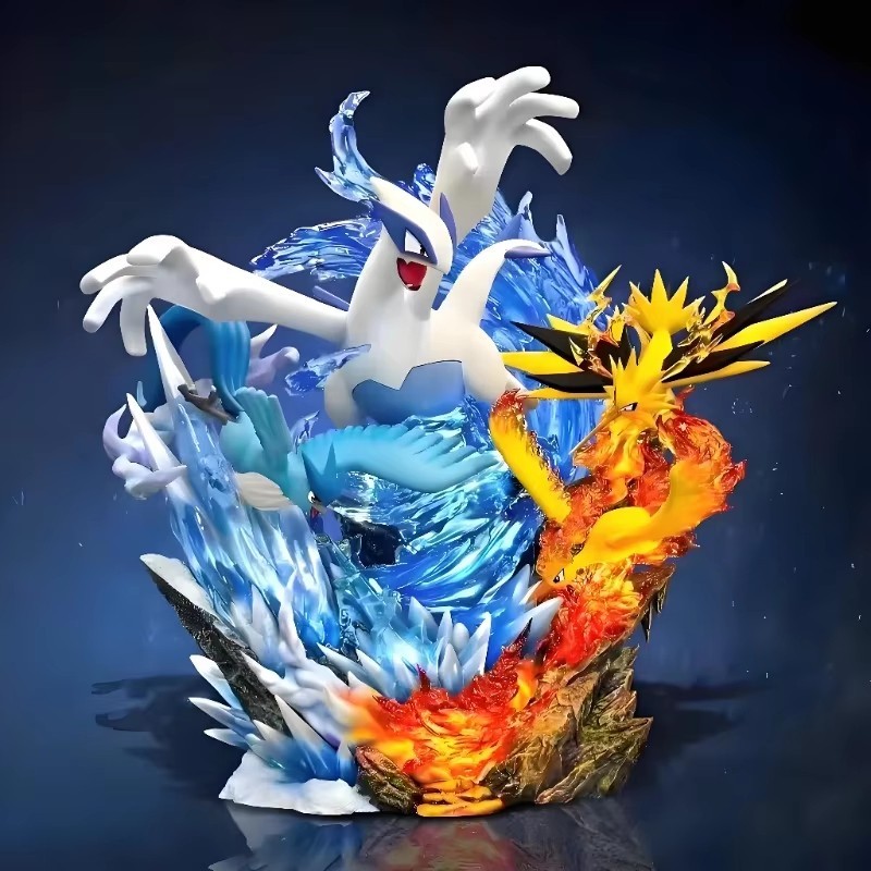Pokemon Lugia Articuno Zapdos Moltres Figure 31cm PVC Statue Anime Collectible M