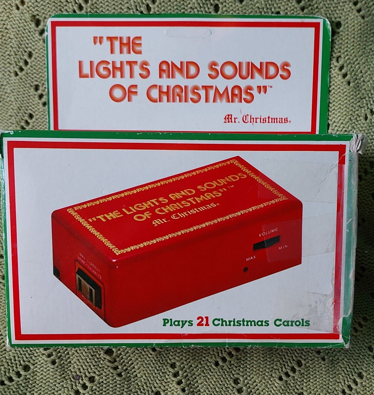Vintage Mr Christmas The Lights And Sounds Of Christmas Music  Red 1981 Works