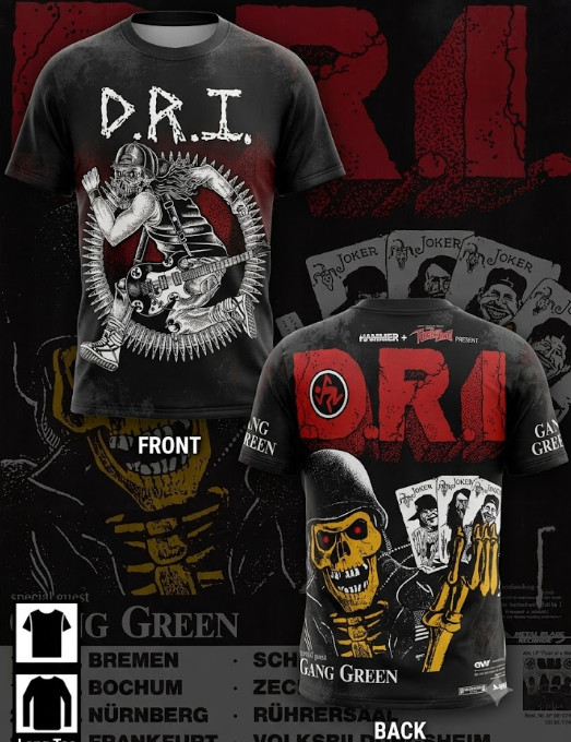 Dirty Rotten Imbeciles D.R.I. Skull Legacy 3D Tshirt S-234XL Unisex 1UU208