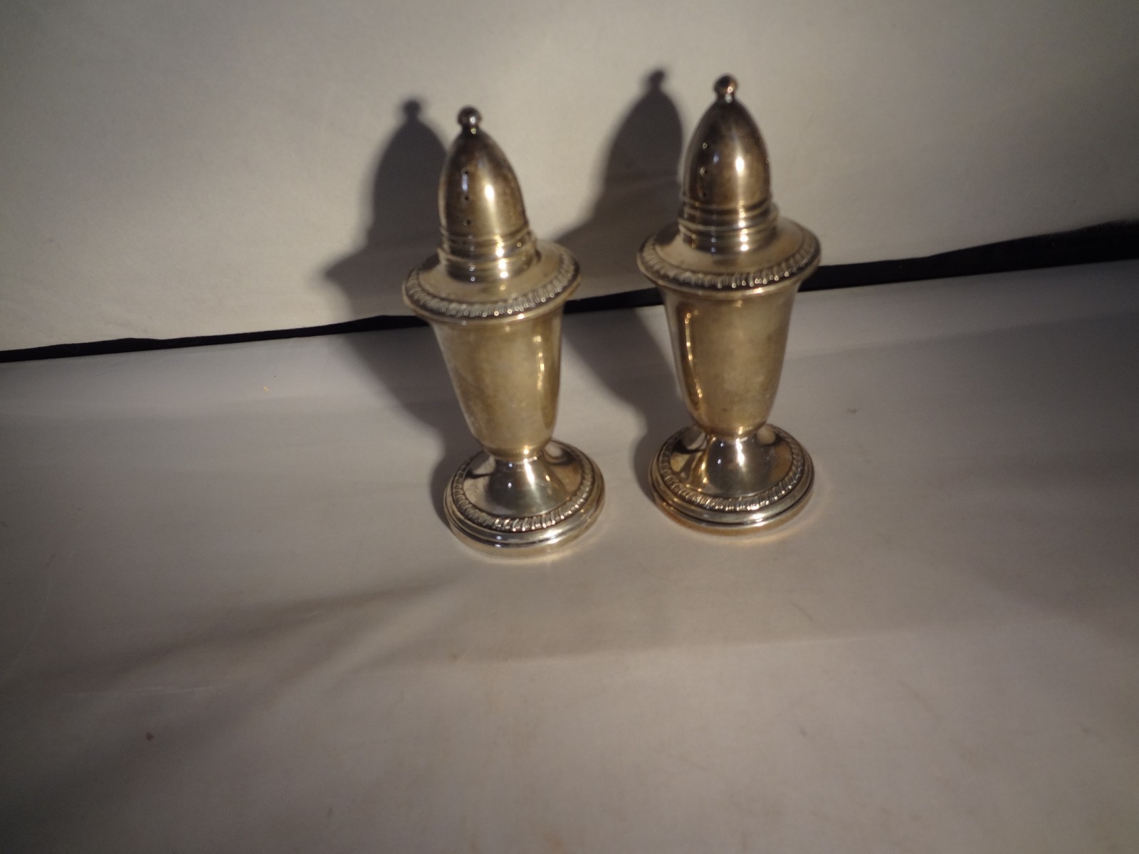 Crown Sterling Silver Salt & Pepper Shakers