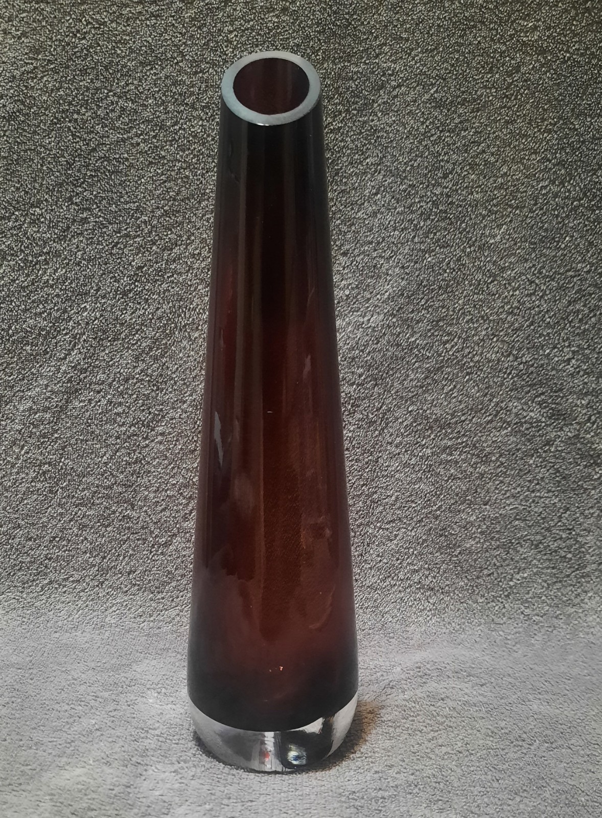 Purple Amethyst Glass Bud Vase 10.25