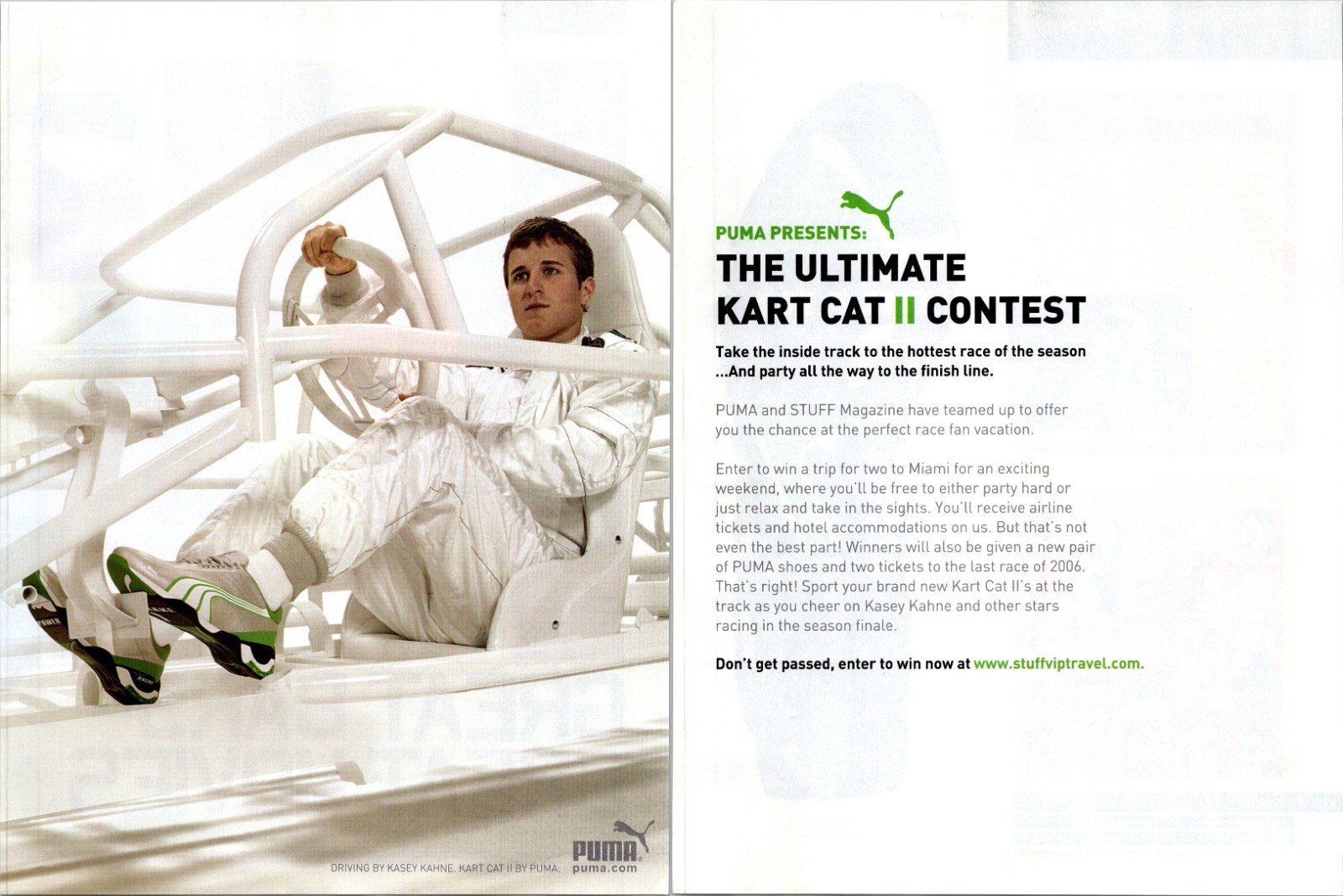 2006 • PUMA SHOES KART CAT CONTEST print ad •  Y2K 2000s ADS-67