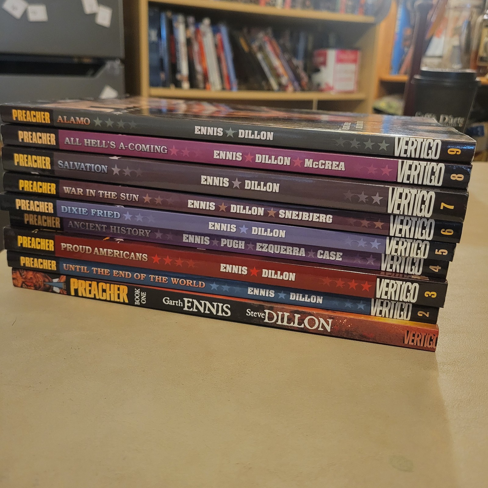Preacher Graphic Novels, TPB, Volumes 1-9, Full Series Set, Vertigo, Complete