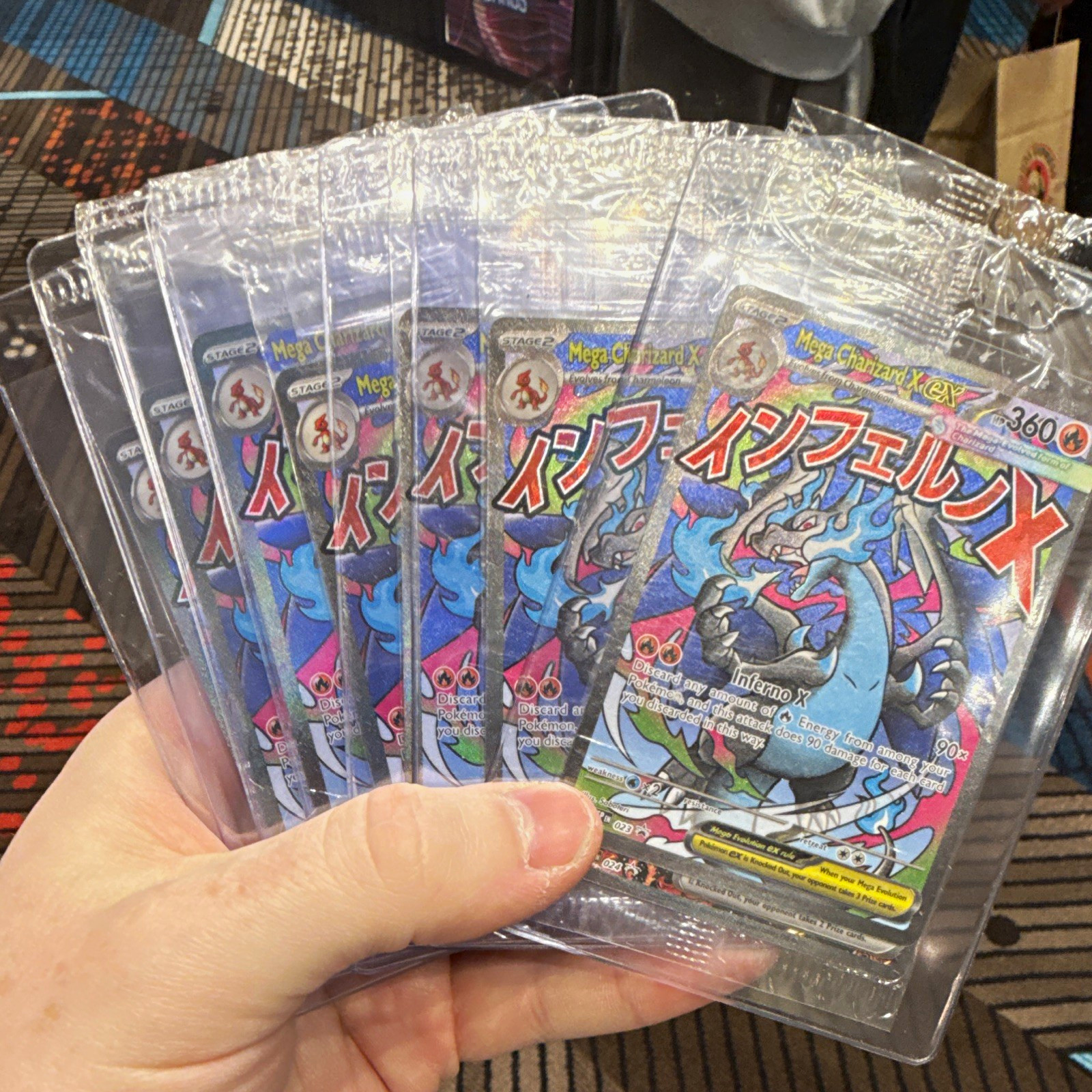 Pokemon TCG Mega Charizard EX XY 101/108 Holo LOT OF 7 SEALED