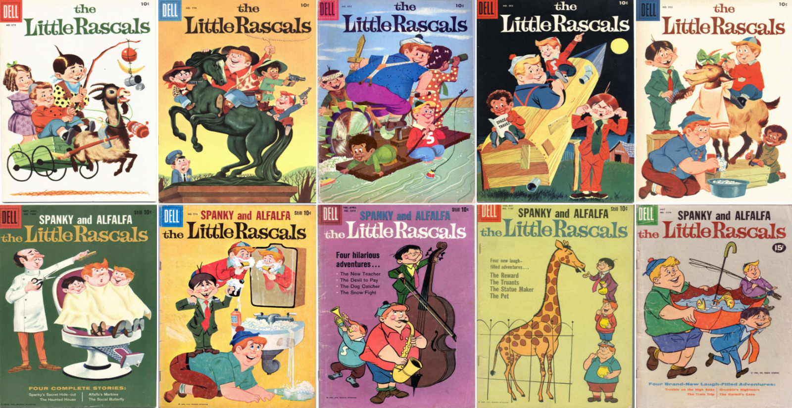 1956 - 1962 The Little Rascals Comic Book Package - 11 eBooks on CD