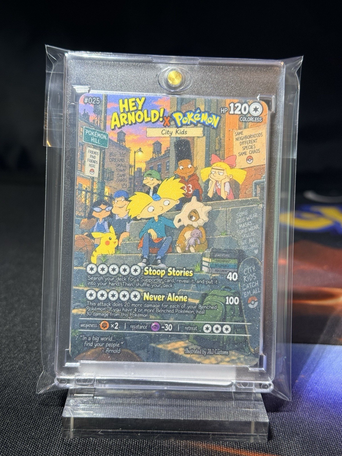 Custom “Hey Arnold” Mashup NON-TCG FanArt card 