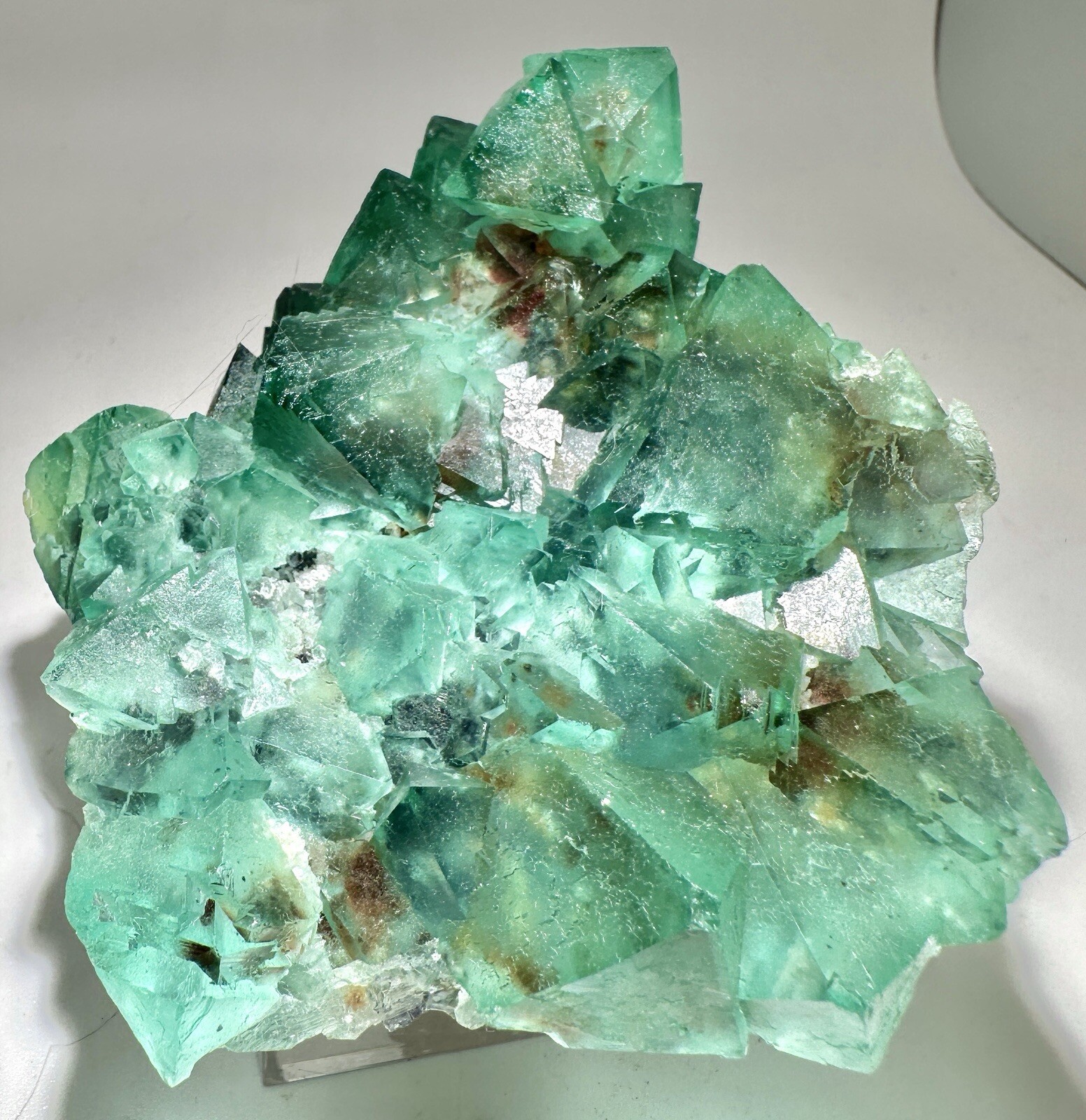 Green And Purple Fluorite Crystals, Riemvasmaak, South Africa 335 Grams Green And Purple Fluorite Crystals, Riemvasmaak, South Africa 335 Grams