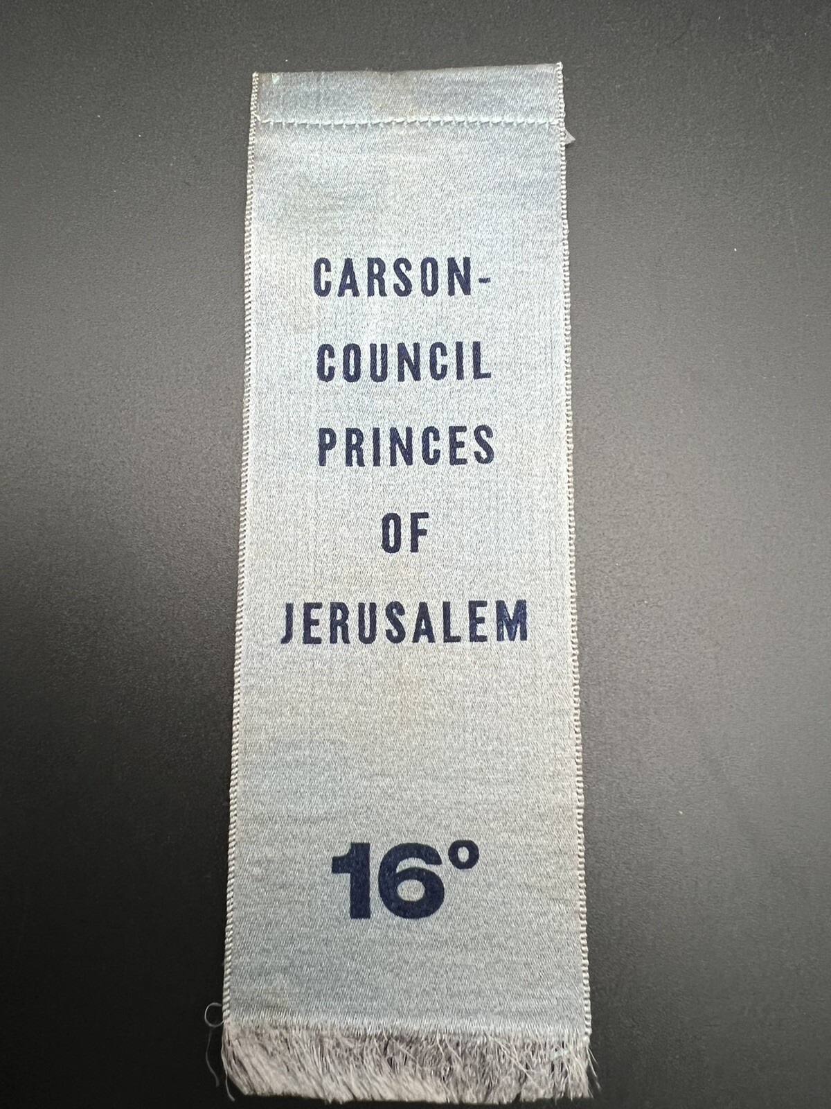 ANTIQUE CARSON-COUNCIL SCOTTISH RITE 16TH DEGREE PRINCES OF JERUSALEM BADGE K539 ANTIQUE CARSON-COUNCIL SCOTTISH RITE 16TH DEGREE PRINCES OF JERUSALEM BADGE K539