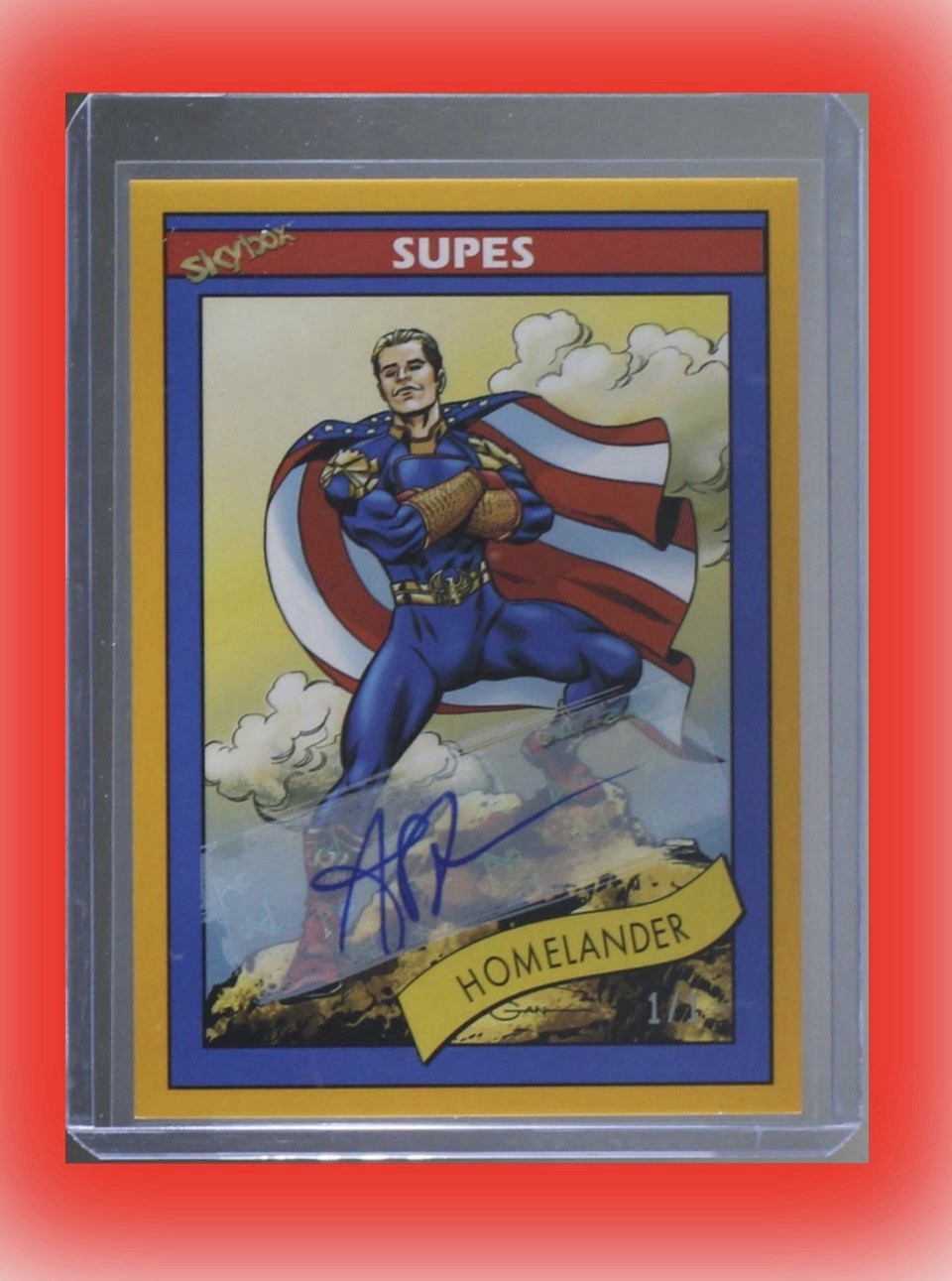 SkyBox The Boys Antony Starr Homelander Gold Retro Supes Auto 1/1 
