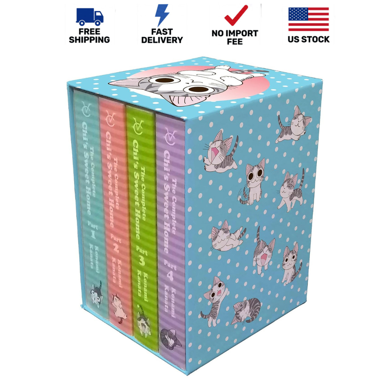 Chi\'s Sweet Home Complete Box Set Manga, All 4 Volumes, 1920 Pages