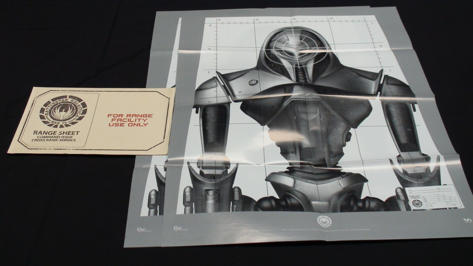 Loot Crate Battlestar Galatica Range Sheet Target Poster 2 Pack