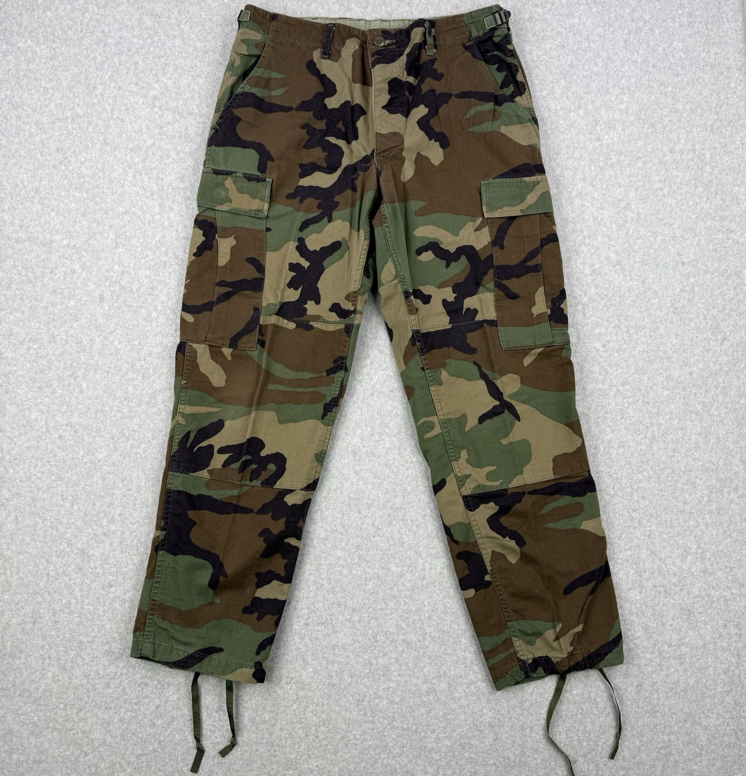 Vintage Military Pants Mens Medium Short Woodland Camo 1997 Combat Trousers US
