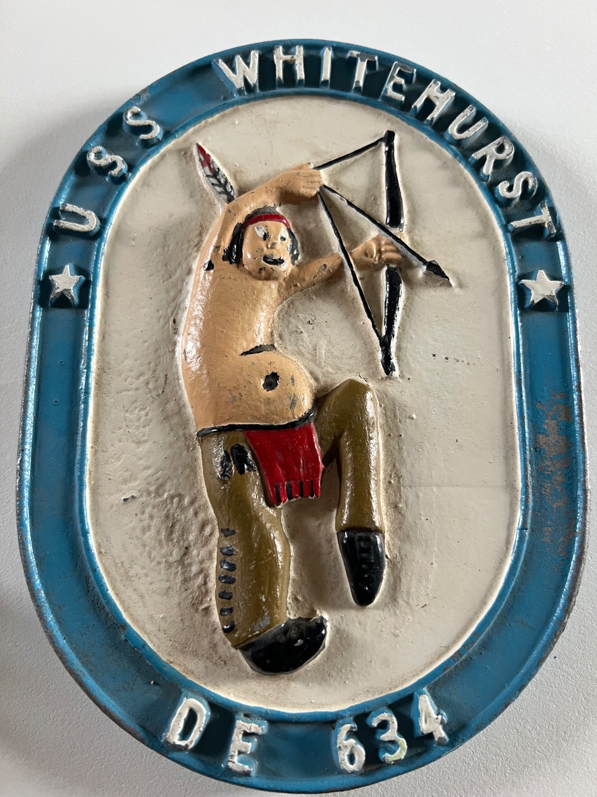 Museum Piece Vintage US Navy Whitehurst Plaque