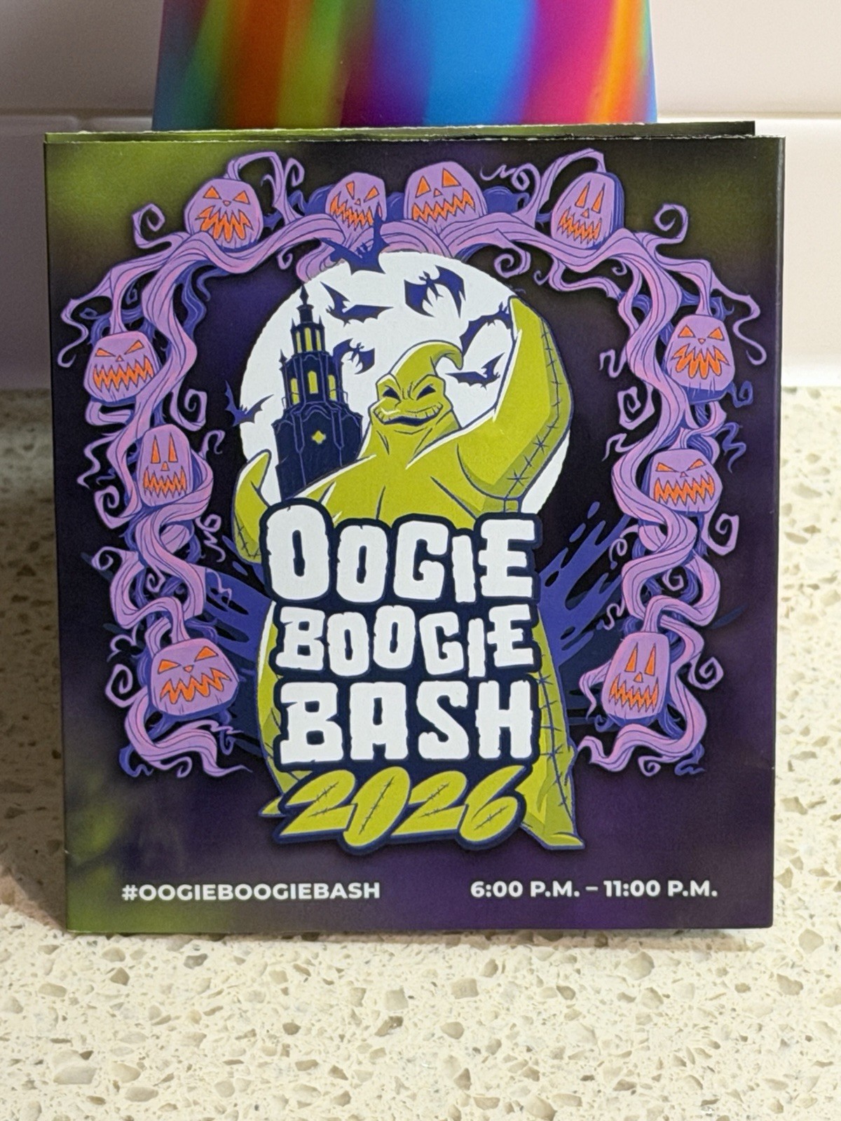 Official 2026 Disney Parks Oogie Boogie Bash Commemorative Event Guide Map
