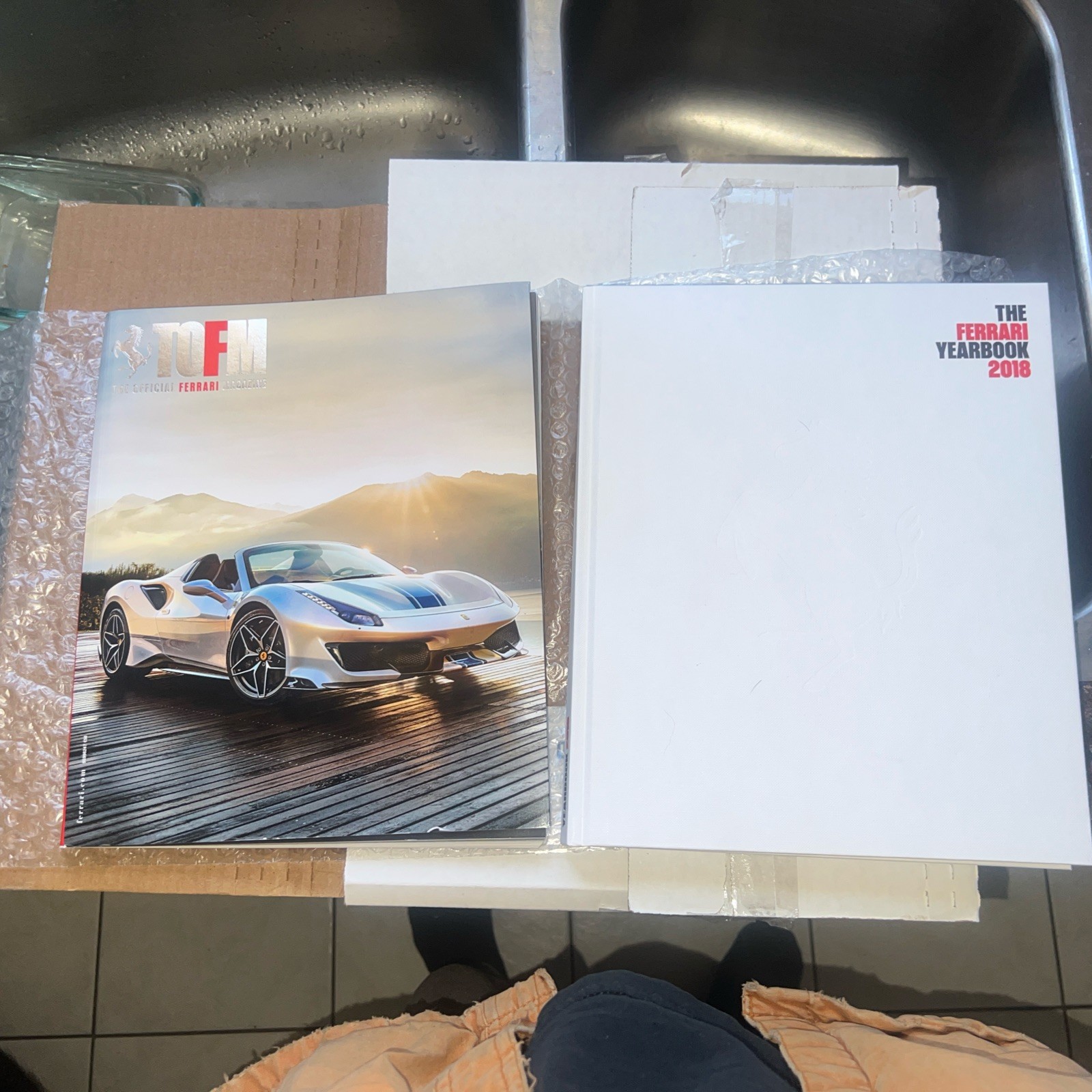 NEW 2018 FERRARI HARDCOVER YEARBOOK AND TOFM FERRARI MAGAZINE ISSUE 40